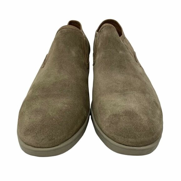 John Varvatos Mens Dylan Side Gore Loafers Shoes Khaki Tan Leather Slip On 13 M main image 6